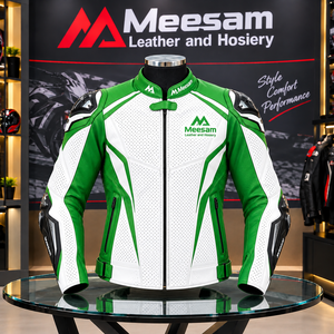 <b>Men's</b> <b>Black</b> Blue White Motorcycle Racing Jacket Windproof Full Sleeve Riding <b>Coat</b> - Product Image 2