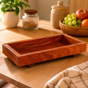 Boîte à épices traditionnelle en bois, artisanale, en bois poli, conteneur de rangement compartimenté, organisateur de cuisine - Product Image 6