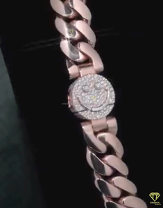 Cadenas Cubanas Personalizadas de Hip Hop, 12 mm de Ancho, con Incrustaciones de Diamantes, Plata de Ley 925, con Certificado de Autenticidad, Diamantes Moissanite VVS - Product Image 6