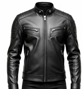 Veste en cuir de haute qualité pour hommes, très élégante et stylée - Product Image 1