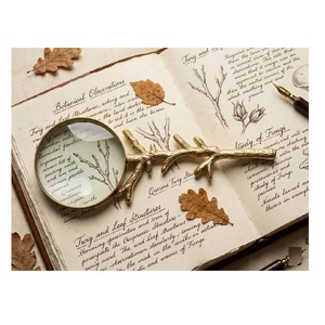 Loupe de lecture de haute qualité plaquée or, protection oculaire pour une lecture améliorée des livres, journaux et documents - Portable - Product Image 3