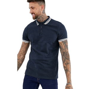 Men's <b>Navy</b> Blue Short Sleeve <b>Polo</b> <b>Shirt</b> Solid Color Cotton Oxford Fabric Casual Style Breathable Regular Fit - Product Image 1