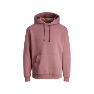 เสื้อฮู้ดดี้ผู้ชายแบบสวมหัว ผ้าฝ้ายฟลีซ 100% ระบายอากาศได้ดี ทรงหลวม ใส่ได้ในฤดูหนาว รับผลิตแบบ OEM ODM - Product Image 4