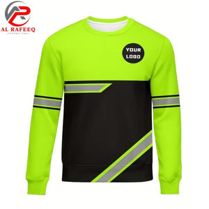 Sweat-shirt à col rond réfléchissant haute visibilité pour hommes et femmes, en polaire, prix abordable, vente en gros, hiver 2026 - Product Image 5