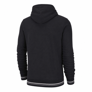 Sudadera con Capucha Personalizada Negra Lisa con Cierre Completo para Hombre y Mujer, Sudadera con Capucha de Felpa de Algodón - Product Image 3