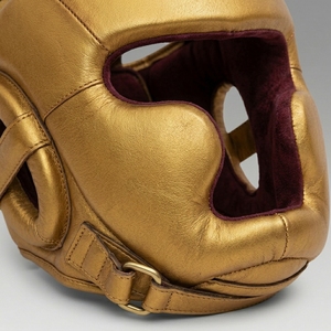 Protège-tête pour adultes, léger, fermeture auto-agrippante, unisexe, couleur unie, bleu foncé, protection de boxe en PU - Product Image 6