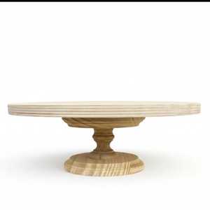 Soporte de Madera Maciza Hecho a Mano de Primera Calidad para Pasteles, Pedestal de Lujo para Exhibición de Postres, Soporte para Servir, Decoración para Bodas, Fiestas, Panaderías y Hogar - Product Image 5