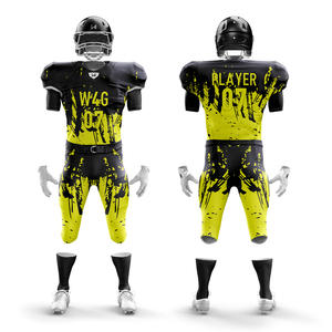 Conjuntos de Pantalones Cortos y Camisetas de Fútbol Americano Personalizados para Jóvenes Universitarios, 100% Poliéster, Transpirables, Antibacterianos, de Secado Rápido, Uniformes de Equipo - Product Image 1