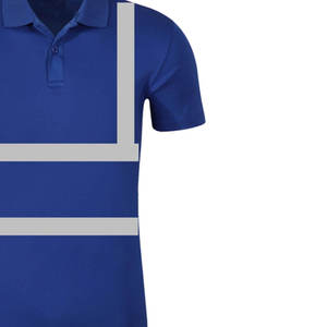Camiseta de Trabajo para Hombre, Económica, de Dos Tonos, Manga Corta y con Franjas Reflectantes de Seguridad, Tipo Polo - Product Image 6