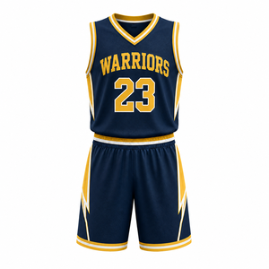 Maillots et shorts de basket-ball personnalisés de haute qualité, ensemble uniforme imprimé par sublimation, respirant, anti-humidité, pour sports d'équipe - Product Image 2