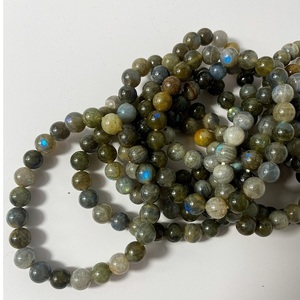 Wholesale 8mm Natural Stone Labradorite Best Quality Flashy Beads <b>Bracelets</b> Healing Crystal Gemstone Beads For Sale - Product Image 5