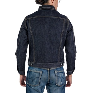 New Custom High Quality 100% Cotton for <b>Denim</b> Jacket for Men HI Washed Print Spring Style Front Custom Color Breathable Quick - Product Image 6