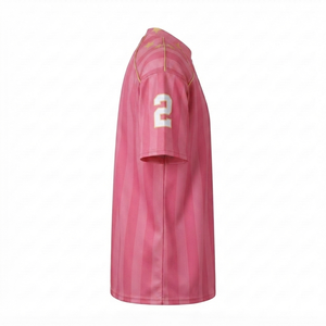 Pink Custom Football Jersey Player Name <b>Athletic</b> Team Shirt Wholesale Sports Apparel Men Activewear Pro Style Uniform Breathable - Product Image 4