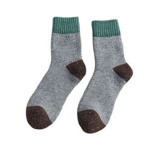 <b>Winter</b> Men's Thin Solid Color Spandex/Polyester Mesh Boneless Combed Cotton Quick Dry Breathable Crew Casual <b>Socks</b> - Product Image 3