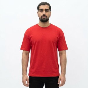 <b>Men's</b> Regular Fit Short Sleeve Solid <b>Navy</b> <b>Blue</b> Cotton Jersey <b>T</b>-<b>Shirt</b> O-Neck Casual Streetwear Breathable 220g - Product Image 2
