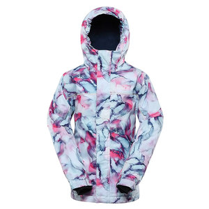Men's Hooded Stand <b>Waterproof</b> Puffer <b>Jacket</b> <b>Red</b> Gray Color Blocking Windproof Polyester Zipper Closure Front Winter Outdoor - Product Image 1