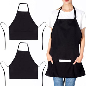 Delantal de Trabajo Unisex Personalizado con Correa Ajustable para el Cuello, Delantal Resistente para Cocina, Restaurante o Cafetería con Múltiples Bolsillos, Venta al Por Mayor OEM/ODM - Product Image 1
