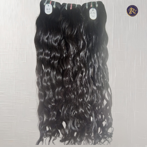 Cabello crudo virgen negro Natural 100% de la India Cabello trenzado de alta calidad de origen templo en estilos de belleza Body Wave & Kinky Curl - Product Image 2