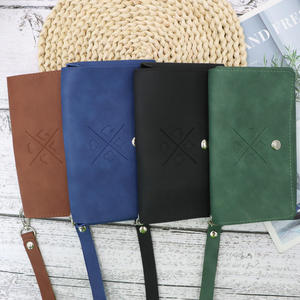 Étui à cartes professionnel personnalisable en cuir PU avec logo en relief et fermeture éclair – Porte-cartes personnalisé - Product Image 2