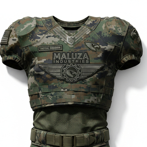 ชุดยูนิฟอร์มอเมริกันฟุตบอลดีไซน์ใหม่ แบบสั่งทำพิเศษ พร้อมโลโก้ทีมและหมายเลข  ผ้าตาข่ายระบายอากาศ แห้งเร็ว เหมาะสำหรับการฝึกซ้อม - Product Image 2