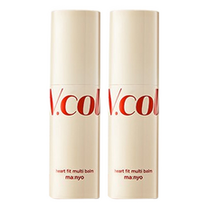 Balsamo Multi-Funzione V-Collagen Heart Fit di Discount Witch Factory, 10g 2pz, Balsamo Idratante con Vitamina E - Product Image 1