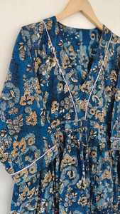 100% Pure Cotton <b>Dress</b> for Women Floral Printed Maxi <b>Dress</b> Fit and Flare Casual <b>Dress</b> Comfortable & Wrinkle Free Beach Wear - Product Image 3