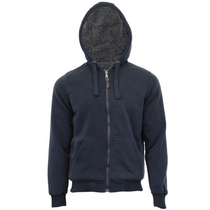 Sweat-shirt à capuche zippé en molleton de coton pour homme, sans doublure, avec broderie patchwork, logo frontal, couleur contrastante, vêtement de sport coupe-vent - Product Image 6