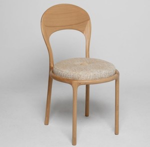 Modern Scandinavian Wooden <b>Dining</b> <b>Chair</b> With Upholstered Fabric Seat And Back For Home Hotel Restaurants And Bars - Product Image 1