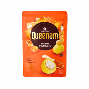 Chocolate Dragee al por mayor, el más vendido, servicio OEM/ODM, snacks HALAL, dulces, 75G, chocolate Shichimi con almendras y anacardos, ¡oferta caliente! - Product Image 1