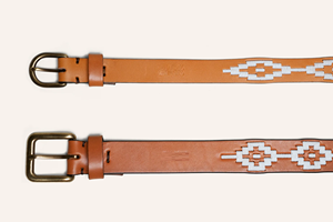 Ceintures Polo en Cuir de Vache Massai Perlées Populaires Unisexe Qualité Premium au Prix le Plus Bas Ceintures de Créateur Entièrement Faites à la Main et Sculptées à la Main - Product Image 4