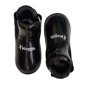 รองเท้าป้องกันเท้า รองเท้าเตะเป้าหมาย หนังสังเคราะห์ Pindot เงา สำหรับศิลปะการต่อสู้ คาราเต้ เทควันโด มวย คิกบ็อกซิ่ง - Product Image 3