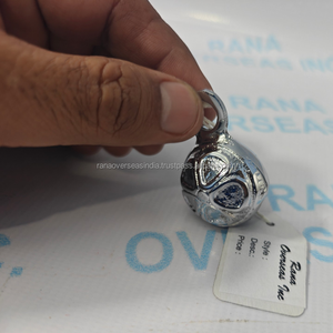 Campana Colgante de Latón con Acabado Plateado, Moderna y Ecológica, Campana de Templo para Decoración de Pared, Puerta, Hogar, Meditación, Yoga, Artículo de Regalo - Product Image 4