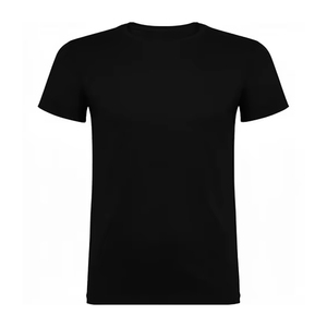 Camisetas de hombre 100% algodón con logo personalizado, camisetas de hombre transpirables de color sólido a la moda, disponibles a un precio razonable. - Product Image 1