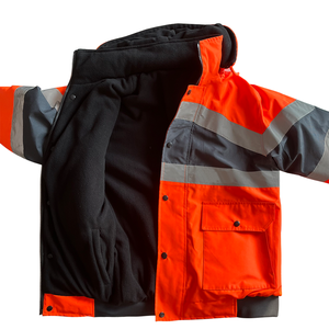 New Design High Visibility <b>Worker</b> Uniform Reflective Safety Road Construction Reflective <b>Jackets</b> - Product Image 5