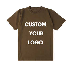 T-shirt décontracté d'été pour homme 100 % coton tricoté, coupe ample, manches courtes, col rond, avec logo frontal, respirant et séchage rapide, OEM - Product Image 6