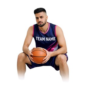 Conjunto de Uniforme de Baloncesto Sublimado Personalizado, Sin Mangas, Poliéster Transpirable, Unisex, Reversible, Servicio OEM - Product Image 5