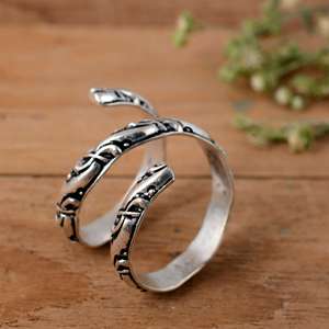 SHYAM JEWELRS Handmade <b>925</b> Sterling <b>Silver</b> Luxury Arthritis Splint <b>Ring</b>-Adjustable Spiral Knuckle Support for Joint Pain - Product Image 5