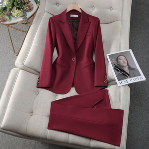 Veste de sport pour femmes de haute qualité, tailleur de bureau pour femmes, blazer et pantalon formels pour femmes, ensemble deux pièces - Product Image 6