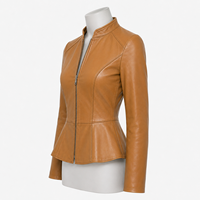 Veste matelassée élégante pour femme en cuir et toile, design soigné, coupe nette, toucher doux, construction durable, style décontracté hiver