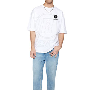 เสื้อยืดโอเวอร์ไซส์ผ้าฝ้าย 100% ระบายอากาศดี ขายดี สวมใส่สบาย สไตล์สตรีทแวร์ คุณภาพสูง ผลิตจากโรงงาน - Product Image 5