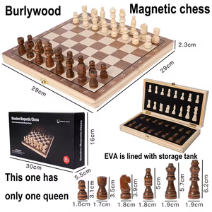 Magnetic <b>Chess</b> <b>Board</b> <b>Set</b> Folding Wooden Box <b>Set</b> <b>Board</b> Magnetic <b>Chess</b> Game Customizable Chessboard <b>Chess</b> - Product Image 3