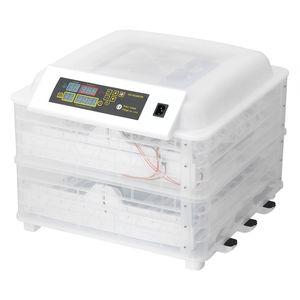 Incubateur à 96 œufs 2-en-1 avec retournement automatique et contrôle numérique pour l'éclosion de poulets, canards et oiseaux, à faible consommation d'énergie, avec plateaux - Product Image 1