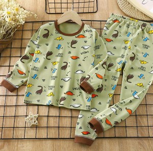 Pijamas de Algodón a Rayas de Manga Larga para Niñas con Estampado de Coche, Ropa de Dormir de Primavera, Conjunto de Pijamas Suaves y Cómodos para Niños - Product Image 6