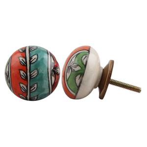 Boutons de meuble en céramique multicolores faits à la main, poignées de tiroir de cuisine modernes à motif floral, poignées de porte décoratives, quincaillerie pour la maison - Product Image 3