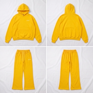 Men's 450gsm French Terry Tracksuit Set Custom Logo Embroidery <b>Zip</b> Up <b>Jogger</b> Pants Wholesale B2B Supplier - Product Image 2