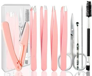 Kit de pinces à épiler professionnelles pour femmes, pinces à épiler pour l'épilation du visage, pinces à épiler professionnelles pour sourcils, logo personnalisé - Product Image 5