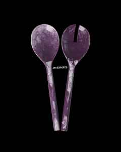 Juego de Cuchara y Tenedor para Ensalada de Resina, Diseño Duradero con Opción de Logotipo Personalizado para Decoración del Hogar y Regalos - Product Image 1