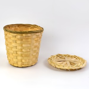 <b>Bamboo</b> storage bins wholesale cheapest price high quality laundry <b>basket</b> woven bin with lid - Product Image 2