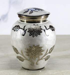 Urnas de Cremación de Metal de Diseño Elegante y Duradero para Cenizas Humanas y de Mascotas, Urna Funeraria Conmemorativa, Contenedor para Uso en el Hogar o el Cementerio - Product Image 4