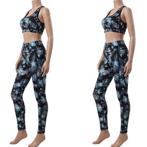 Conjuntos de Yoga con estampado ligero Spandex Nylon secado rápido estirable ropa deportiva sin costuras para mujeres gimnasio Fitness ropa deportiva traje - Product Image 3